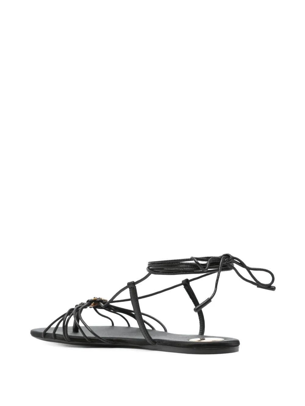 Saint Laurent Paris Sandals - Black | 6d90ab00ba3e6b363562e984cce363d6f3cbefea