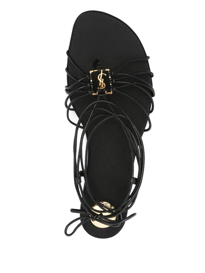 Saint Laurent Paris Sandals - Black | d7482f328a29f080ba8c46b910bf2d5740e8f88c