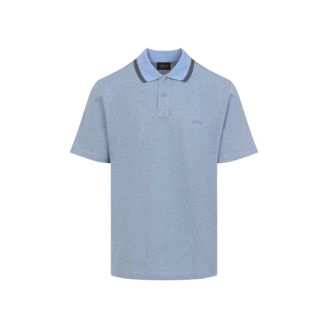 Brioni Polo - Blue | b9af6f88d90283802cb35e63c47b8e06c1eb6724
