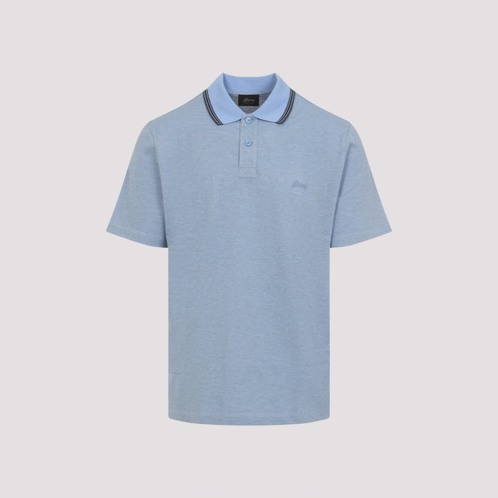 Brioni Polo - Blue | 25146d0c0db0482e020d3bef507ee5cc89ceb361