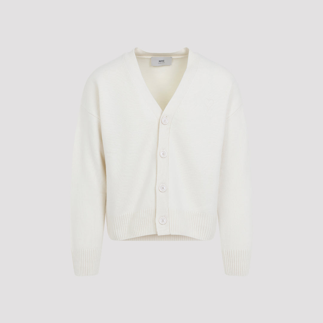 Ami Cardigan - White | 60538f6353241fda151d3fd6a8867ad9e6883d83