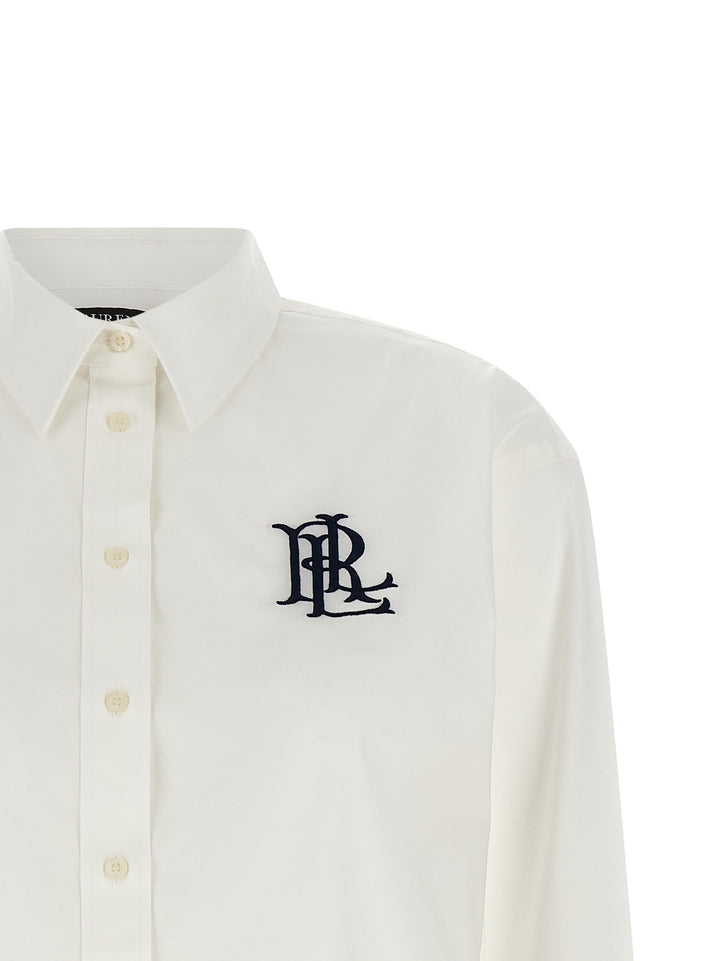 Lauren Ralph Lauren Monogram Embroidery Shirt Shirt and Blouse - White | e0dd47e38535be32324413be832a1116143cdf72