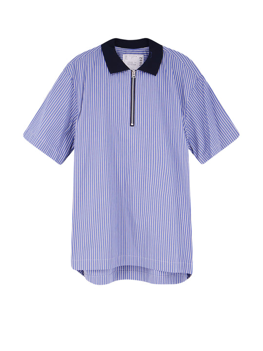 Striped Fabric Polo Shirt