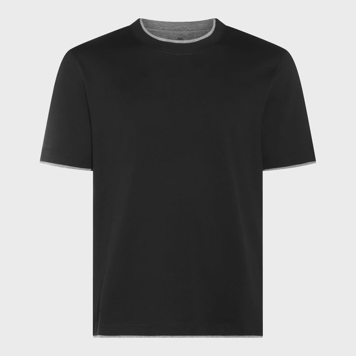 Brunello Cucinelli T-shirts and Polos - Blacks and greys | bb6eeade01d2e75cf5afd1b24610f300705a3ced