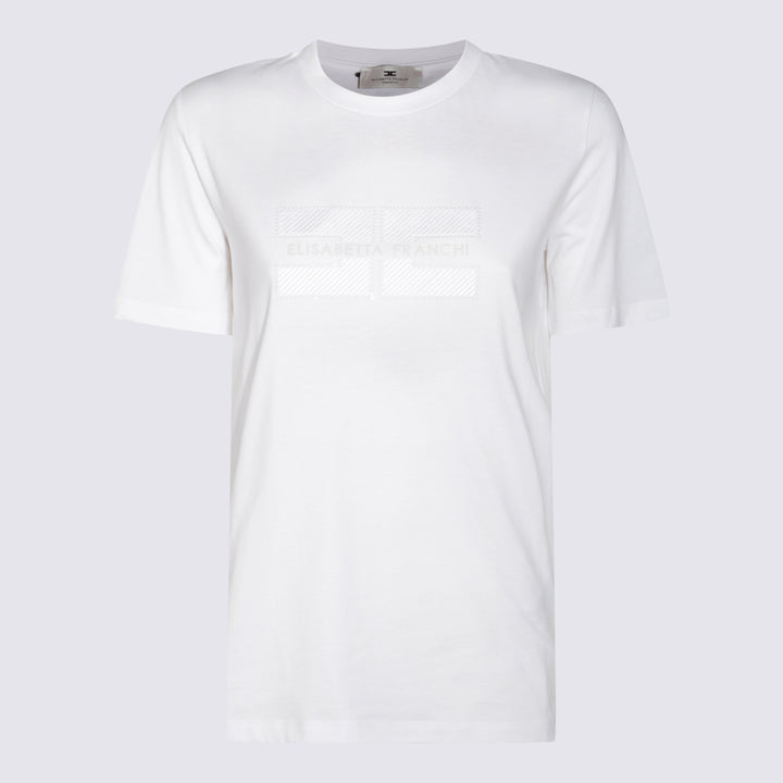Elisabetta Franchi T-shirts and Polos - Light and natural | 639838cdbbd6561f5cbcf4563ee4429ee46b8169