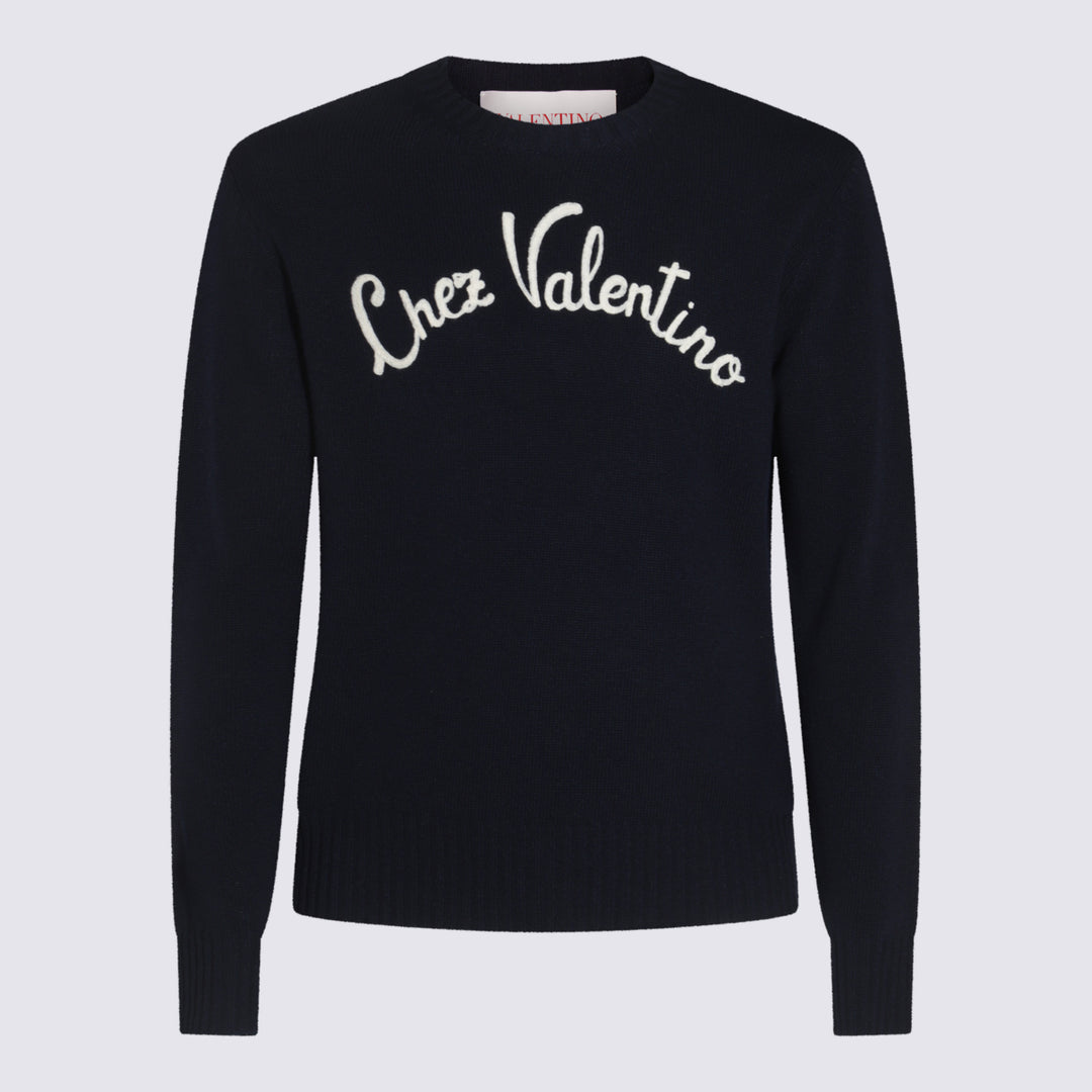 Valentino Sweaters - Blue and green | f18ea5c59ff4dbe7941f4c6aacf2b6d663789e05