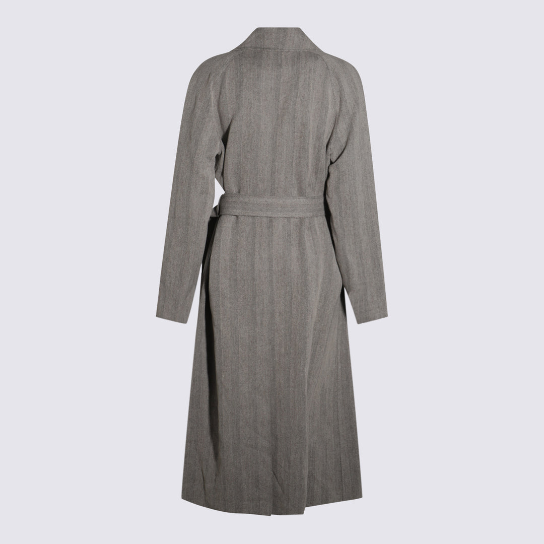 Loro Piana Coats - CHALK/BLACK | bbc1513af7ff3de32ad752aaa6f8af1544800875