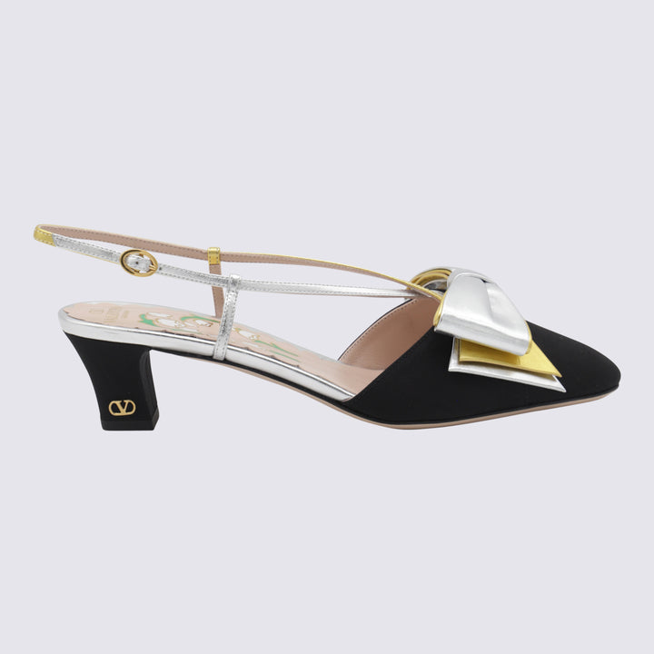 Valentino Garavani With Heel - NERO/SILVER/GOLD | 61e8e6bb6be87e5ae3ce80892ef1fbb548c0003b