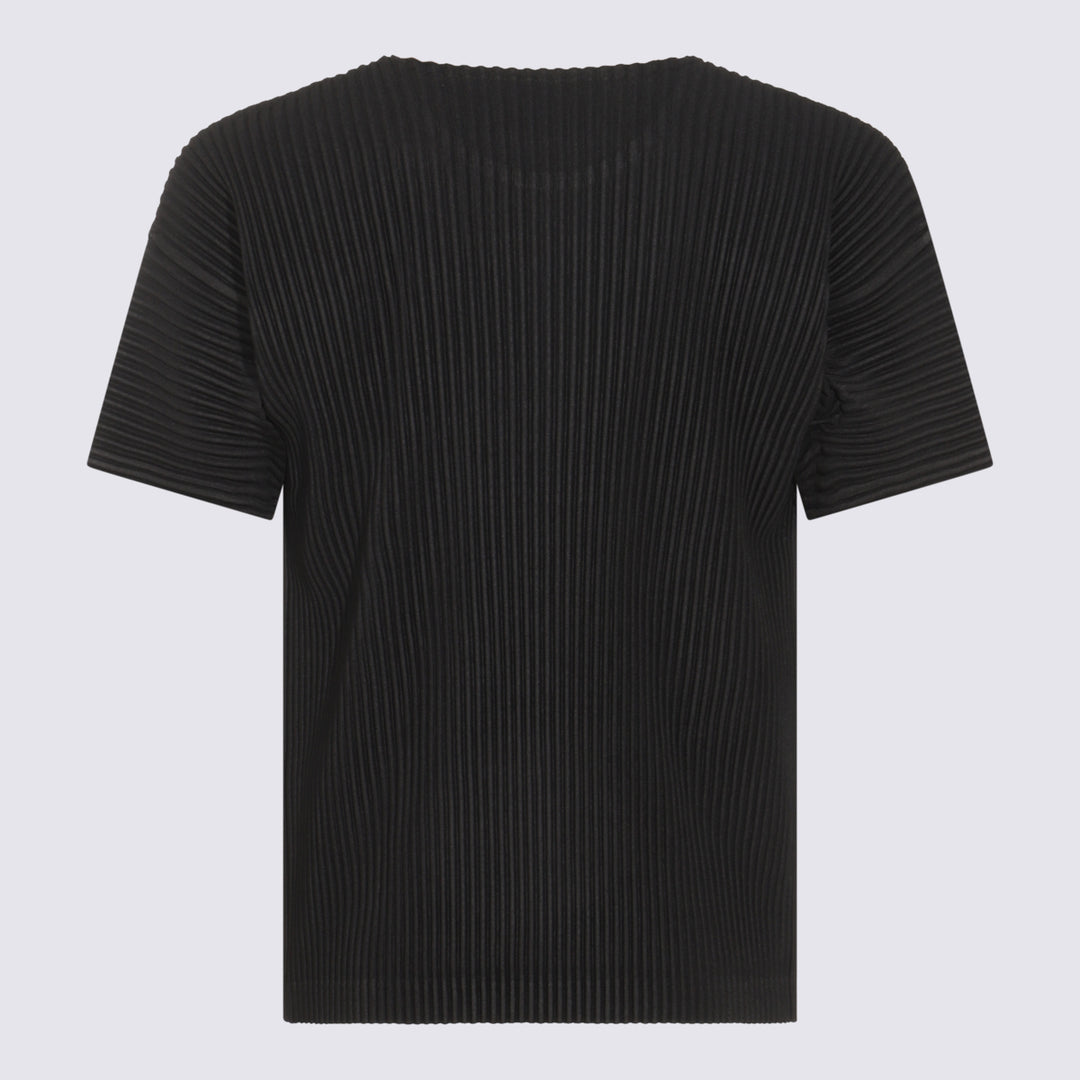Homme Plisse Issey Miyake T-shirts and Polos - Blacks and greys | 70ff29da85fdd74f1533588006194ee0fa63e5bb