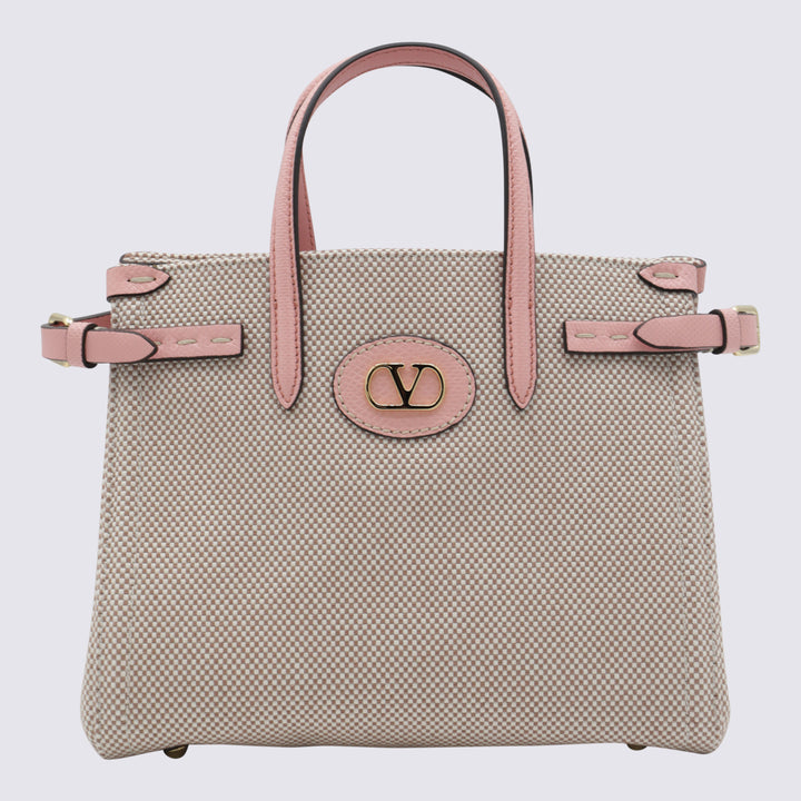 Valentino Garavani Bags - NATURALE-TOBACCO/PEACH ROSE | 846e31436afa4a88ec3da9b3ad87ebde3df64a95