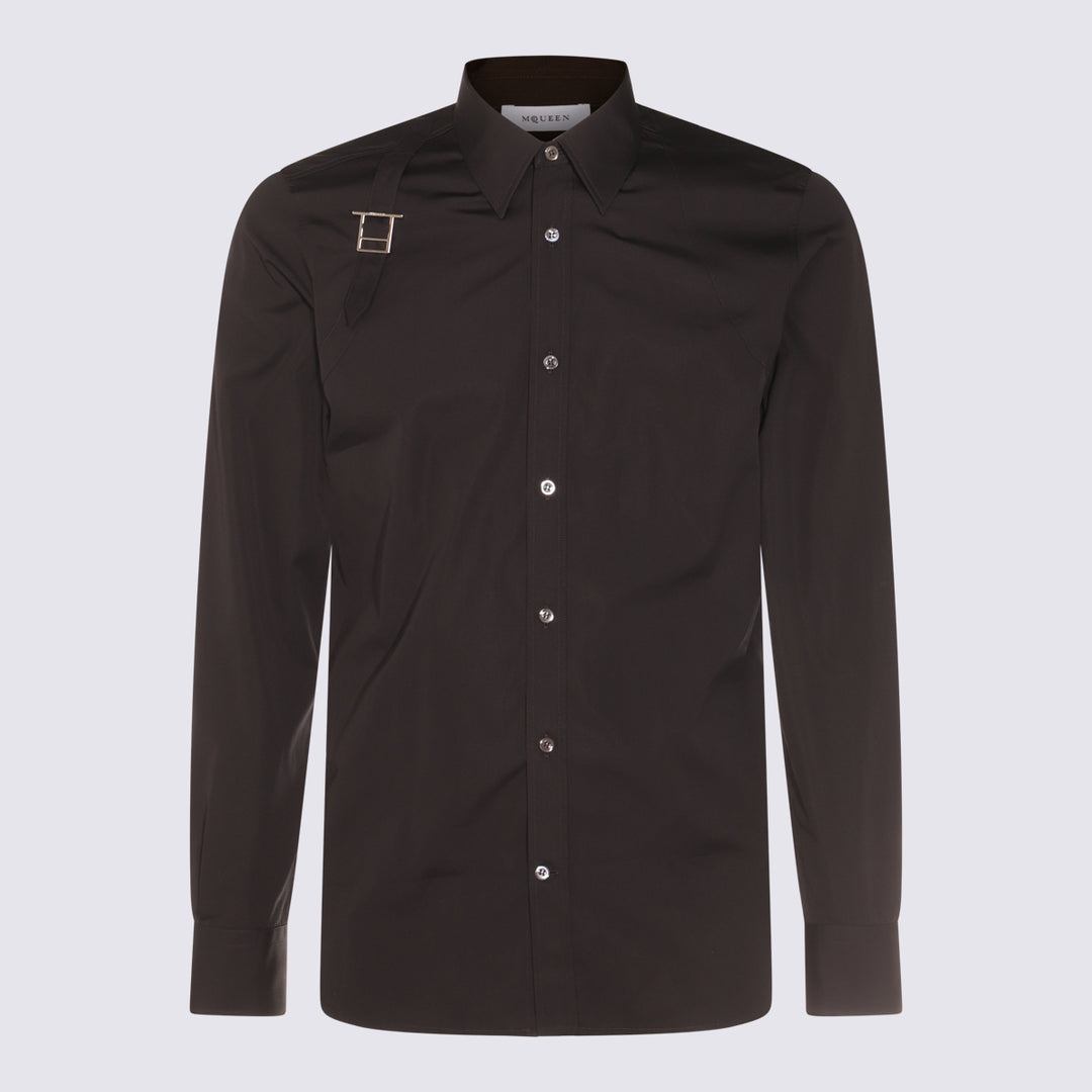 Alexander Mcqueen Shirts Blacks And Greys Alexander Mcqueen Shirts Blacks And Greys