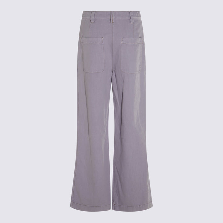 Brunello Cucinelli Trousers - PURPLE ASH | 01873ddbb88ecc6e52bf5a61186cea464e0d4a54