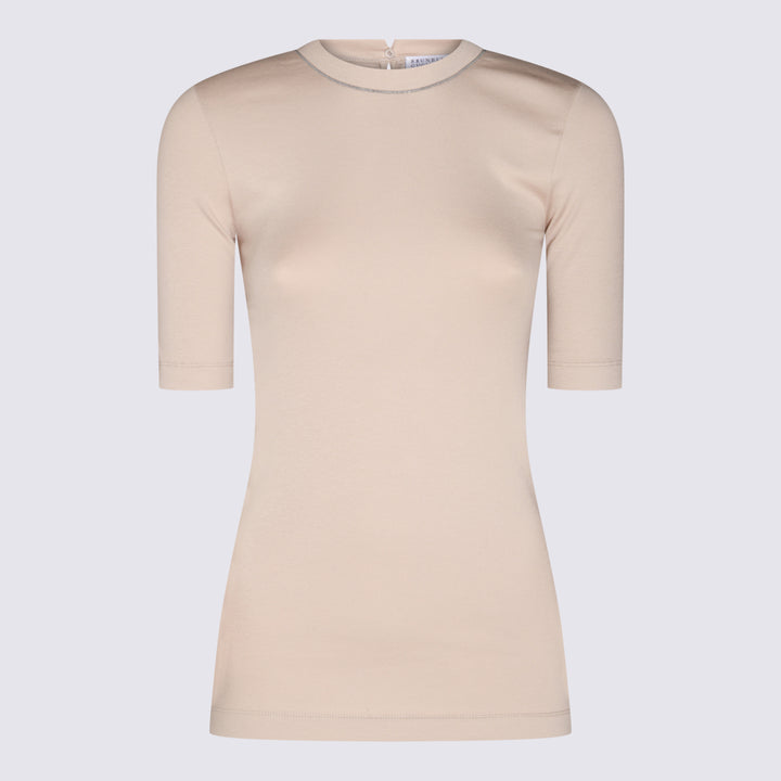 Brunello Cucinelli T-shirts and Polos - Light and natural | f8408822fffdcdeb56de529d1883c1816d853ed2
