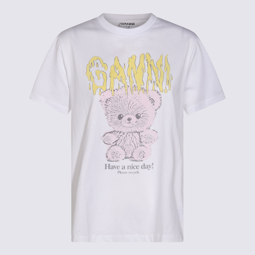 Ganni T-shirts and Polos - Light and natural | 416b1e823ce9674f461350b0fe94b6fe3a3f7687