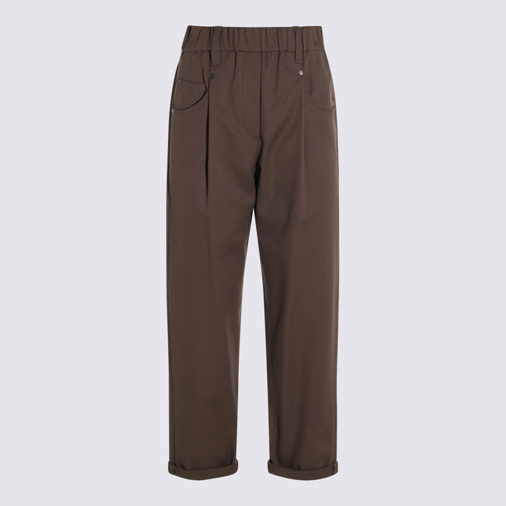 Brunello Cucinelli Trousers - Brown | 0a97bbd5e1600d8ba275b6bf617d32cb2ad34cdb