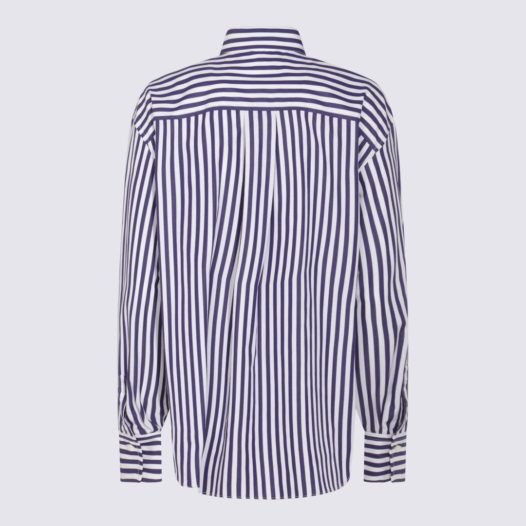 Brunello Cucinelli Shirts - BIANCO/BLUE | d0176d78d8df844ff65af7aacb651c2cb2baeeb0