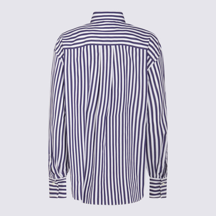 Brunello Cucinelli Shirts - BIANCO/BLUE | d0176d78d8df844ff65af7aacb651c2cb2baeeb0