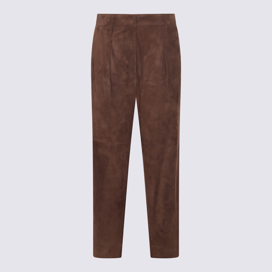 Brunello Cucinelli Trousers - Brown | f92ad5553834083d292ec39aedd7d8c159a35f4a