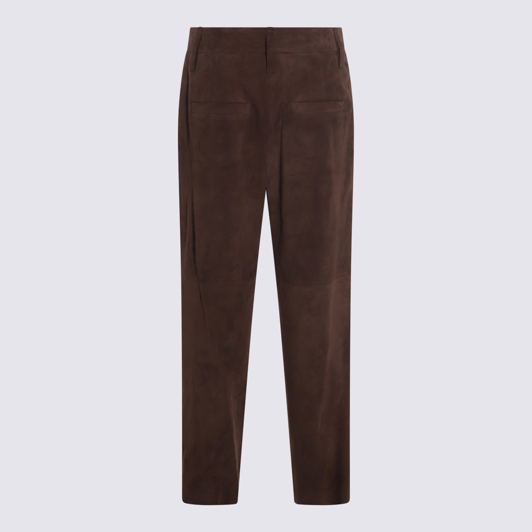 Brunello Cucinelli Trousers - Brown | cbdf4009452d46d3b9fab65618941e79f507841f