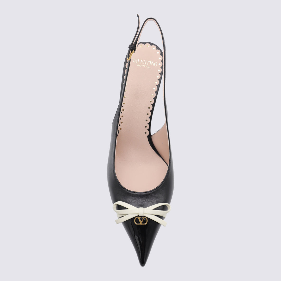 Valentino Garavani With Heel - NERO/IVORY | 8e3ad9abe28b59127d2f43900e2513be2dfb5556
