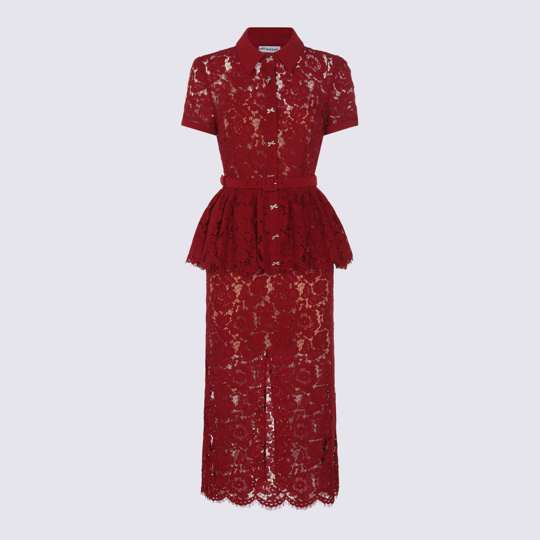 Self-Portrait Dresses - Blue and green | 0054d9ee6b3b7f3f90155b5bacc0f698ce28c9c2