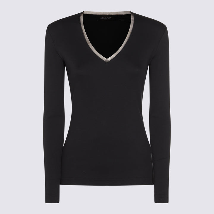 Fabiana Filippi Sweaters - Blue and green | c31904d5e84f2823998a3250253314b918d64874