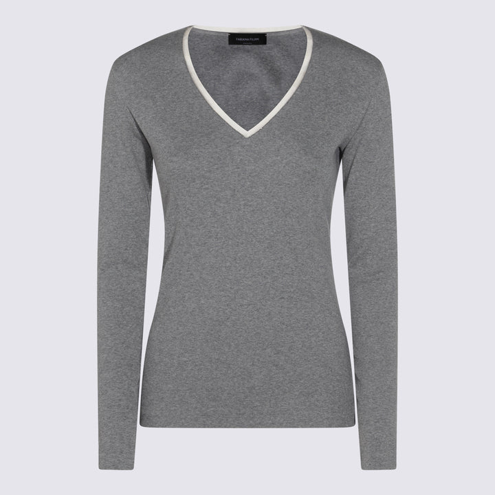 Fabiana Filippi Sweaters - Metallici e grigi | 8f0c920f769caaf1cee0af5247d3b5c359244d5a