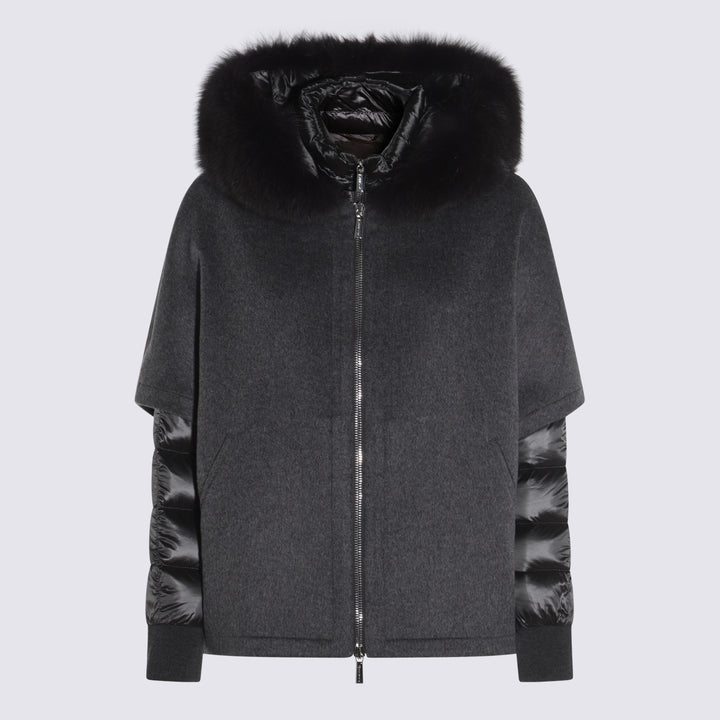 Moorer Coats - Blacks and greys | e9e6f61f85f6ff8debf4ec1f275b7fa1947f7fd0