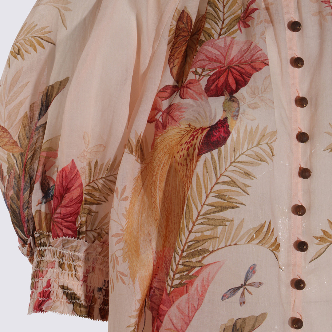 Zimmermann Top - CREAM PALM FLORAL | 4bc138438af141e110e67e391d0484b0f7ec9606