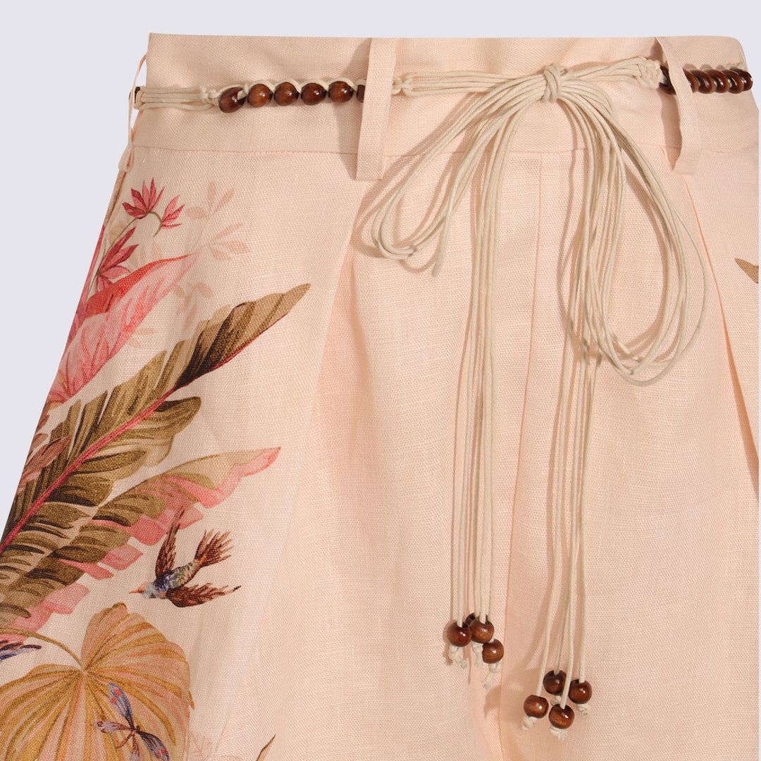 Zimmermann Shorts - CREAM PALM FLORAL | 2a25d8c8b1d8833d9d031e82feed2b57c6c2a8f9