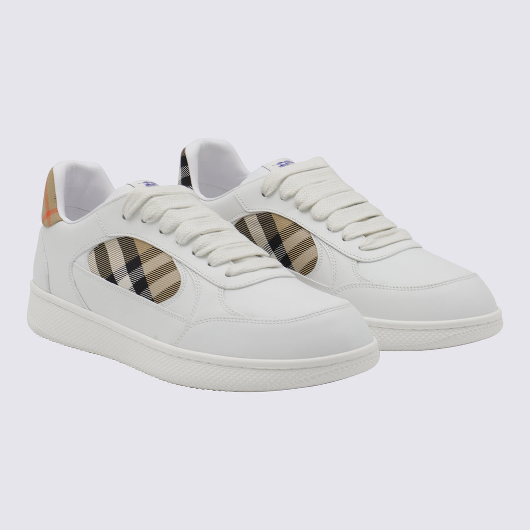 Burberry Sneakers - WHITE/SAND IP CHECK | 1891d53b775bc26c8ef9a670a64ef2f50e4d7638