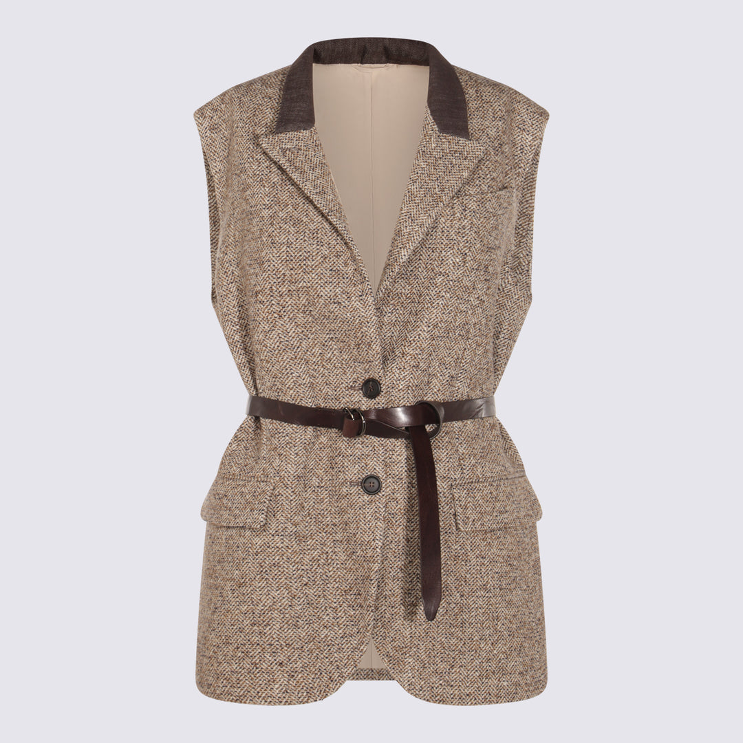 Brunello Cucinelli Jackets - OCRA/PANAMA/NERO | b23d572dbf676c13920afedf6bf41173fe3b97a9