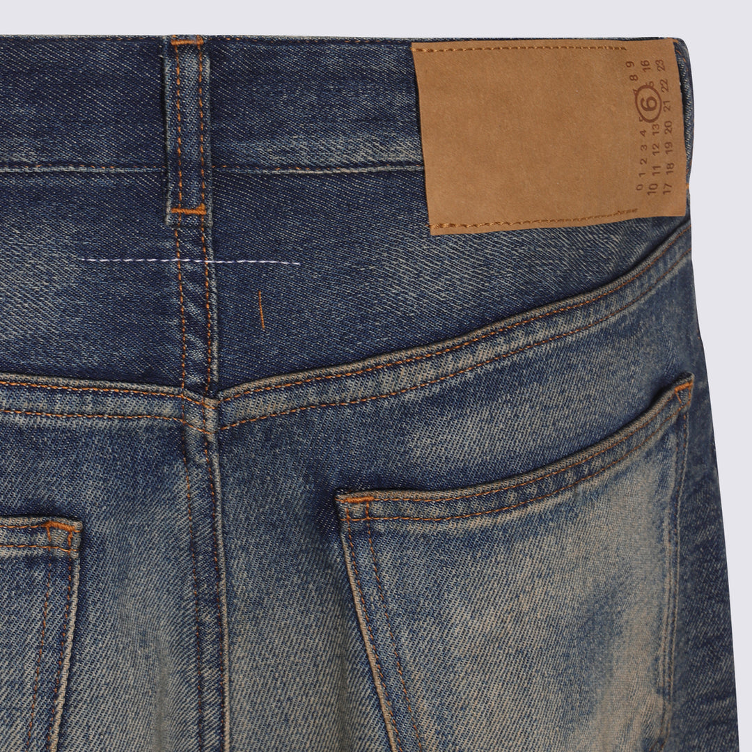 Mm6 Maison Margiela Jeans - MEDIUM BLUE | 39fe3ec8bd7c8fa583529edfb015f73ea0e87eef