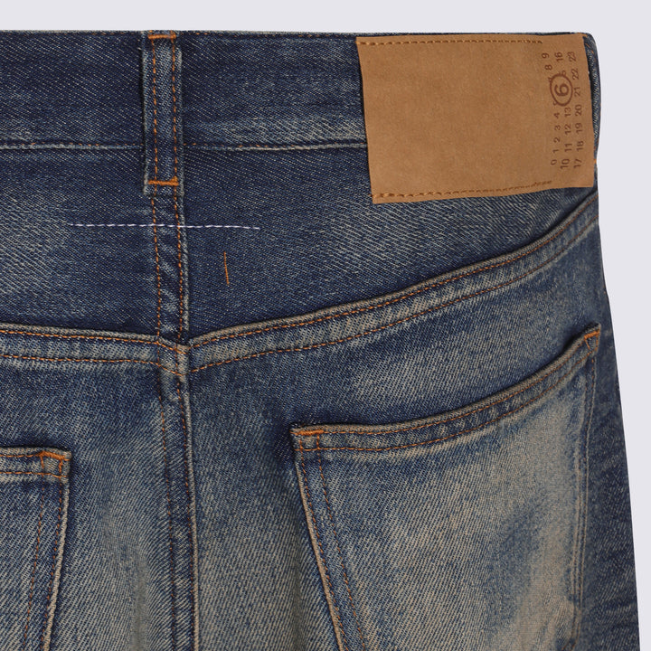 Mm6 Maison Margiela Jeans - MEDIUM BLUE | 39fe3ec8bd7c8fa583529edfb015f73ea0e87eef