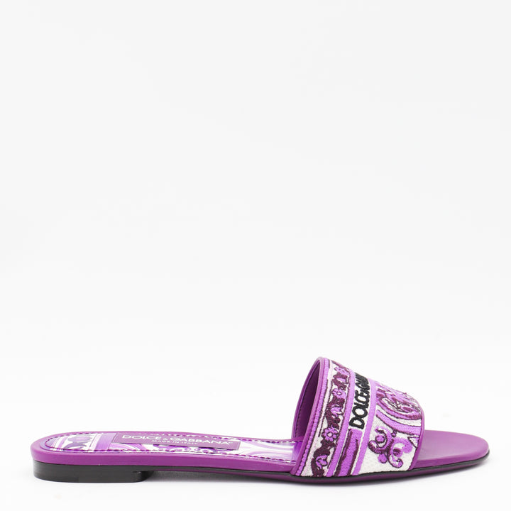 Dolce & Gabbana Flat shoes - MAIOLICA VIOLA | 77e49d33e186323b2441829c79bf0c3769598103