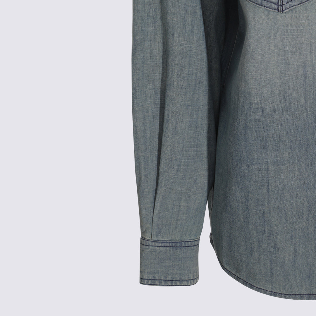 Marant Etoile Shirts - Blue and green | 33243a74c31f6d76e8a832468fd7d5c72ce8d6bb