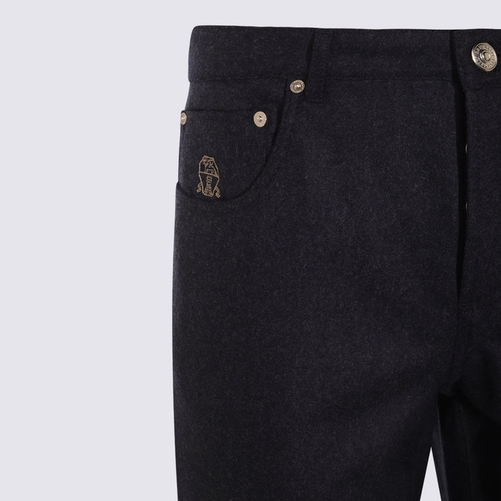 Brunello Cucinelli Trousers - Blue and green | fd41aba00141b54702e6995027a7b9de363bb386