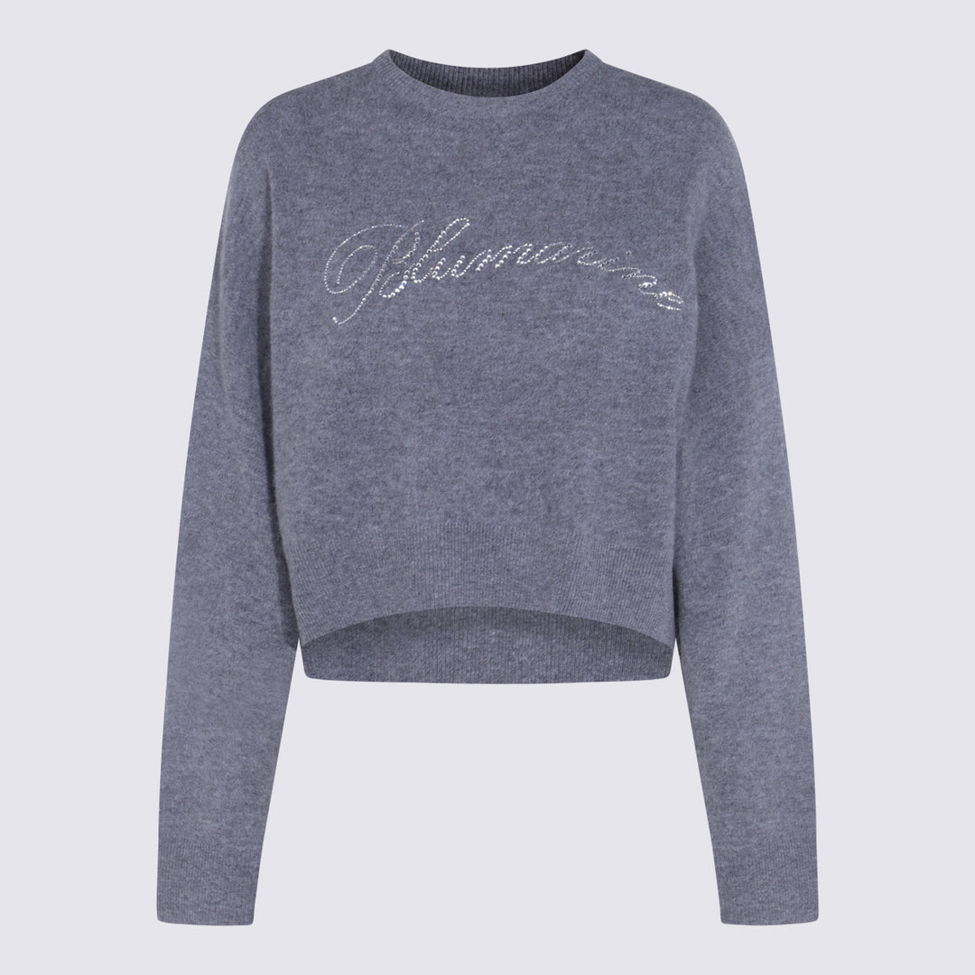Blumarine Sweaters - GREY EXCALIBUR | 256aa9e50b7cb52c3f3d03a5beb50104014802d9