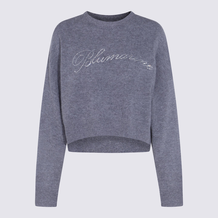 Blumarine Sweaters - GREY EXCALIBUR | 256aa9e50b7cb52c3f3d03a5beb50104014802d9