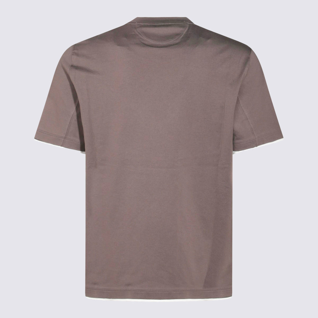 Brunello Cucinelli T-shirts and Polos - Brown | b3c72349db7e0e2af7567e4f56157fe8637a5aa7