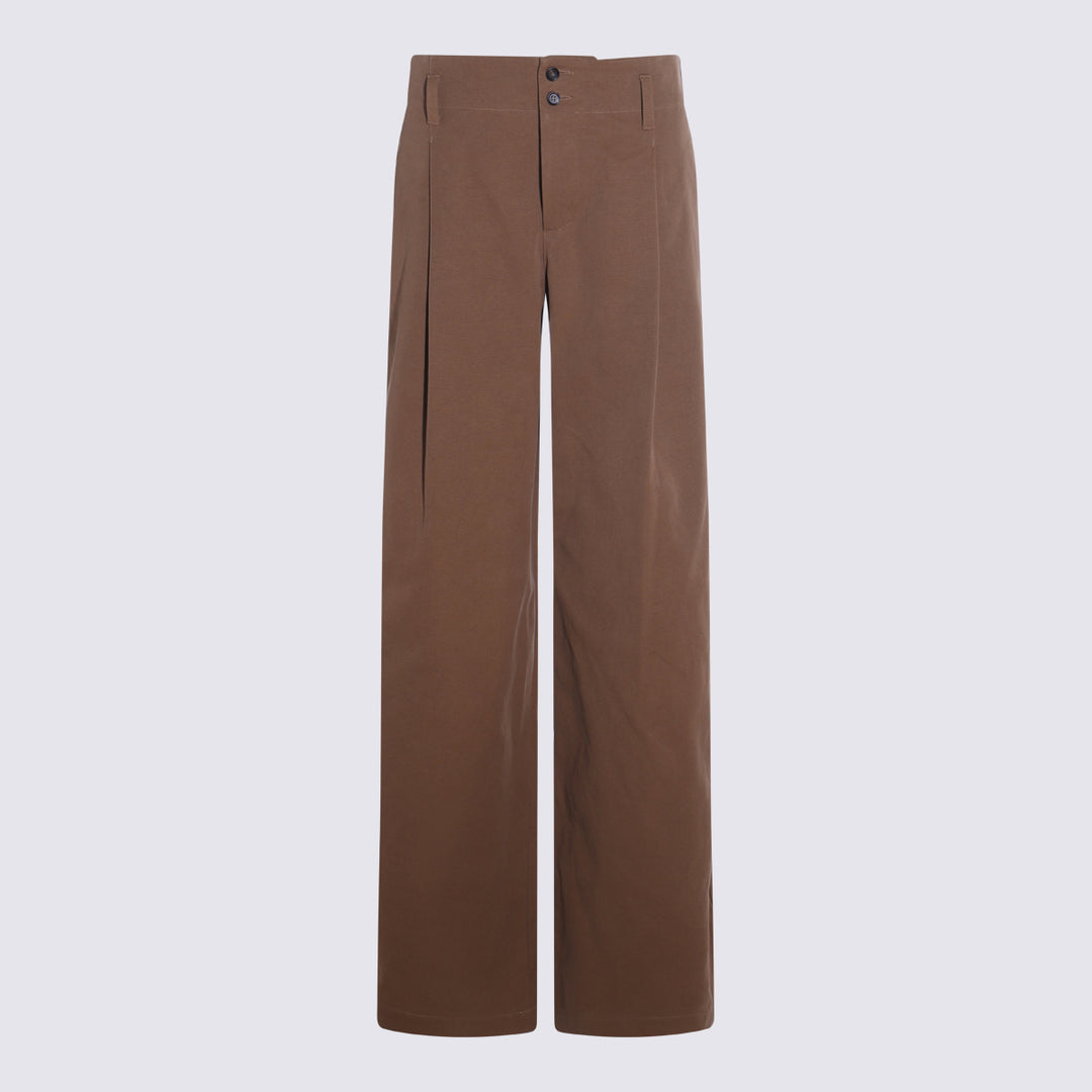 Chloè Trousers - MUSTARD BROWN | c7629bc0e3644427318c349c020baa6e10bb76c2