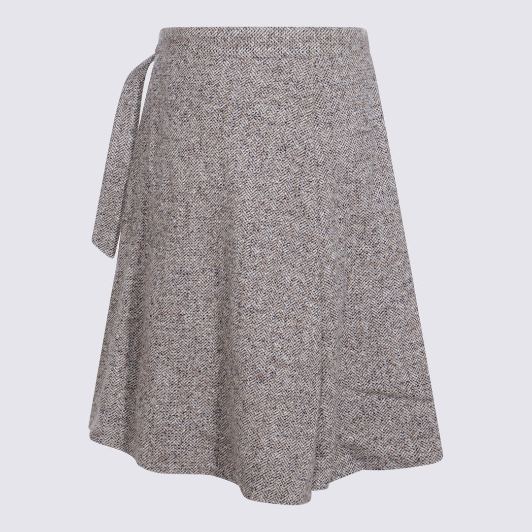 Brunello Cucinelli Skirts - OCRA/PANAMA/NERO | e2af65df315077bdce5df33d020b3c8b745d55ce