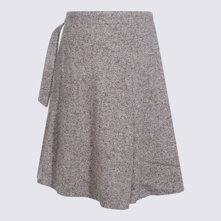 Brunello Cucinelli Skirts - OCRA/PANAMA/NERO | e2af65df315077bdce5df33d020b3c8b745d55ce