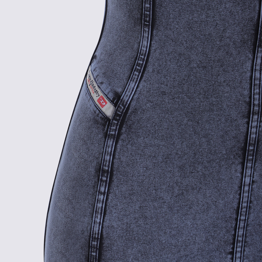 Diesel Dresses - Blue and green | f915246f359500d2d8fddbb5365c6471dc22f7d0