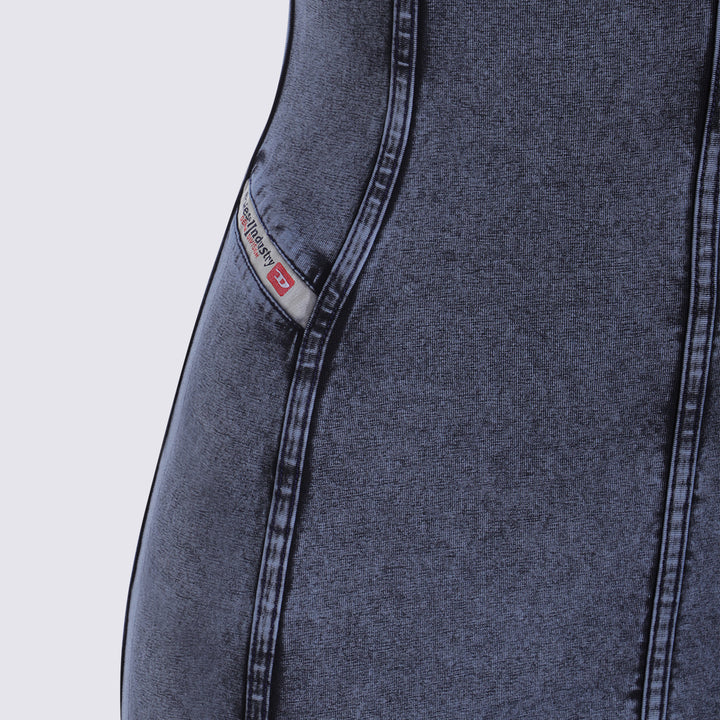 Diesel Dresses - Blue and green | f915246f359500d2d8fddbb5365c6471dc22f7d0