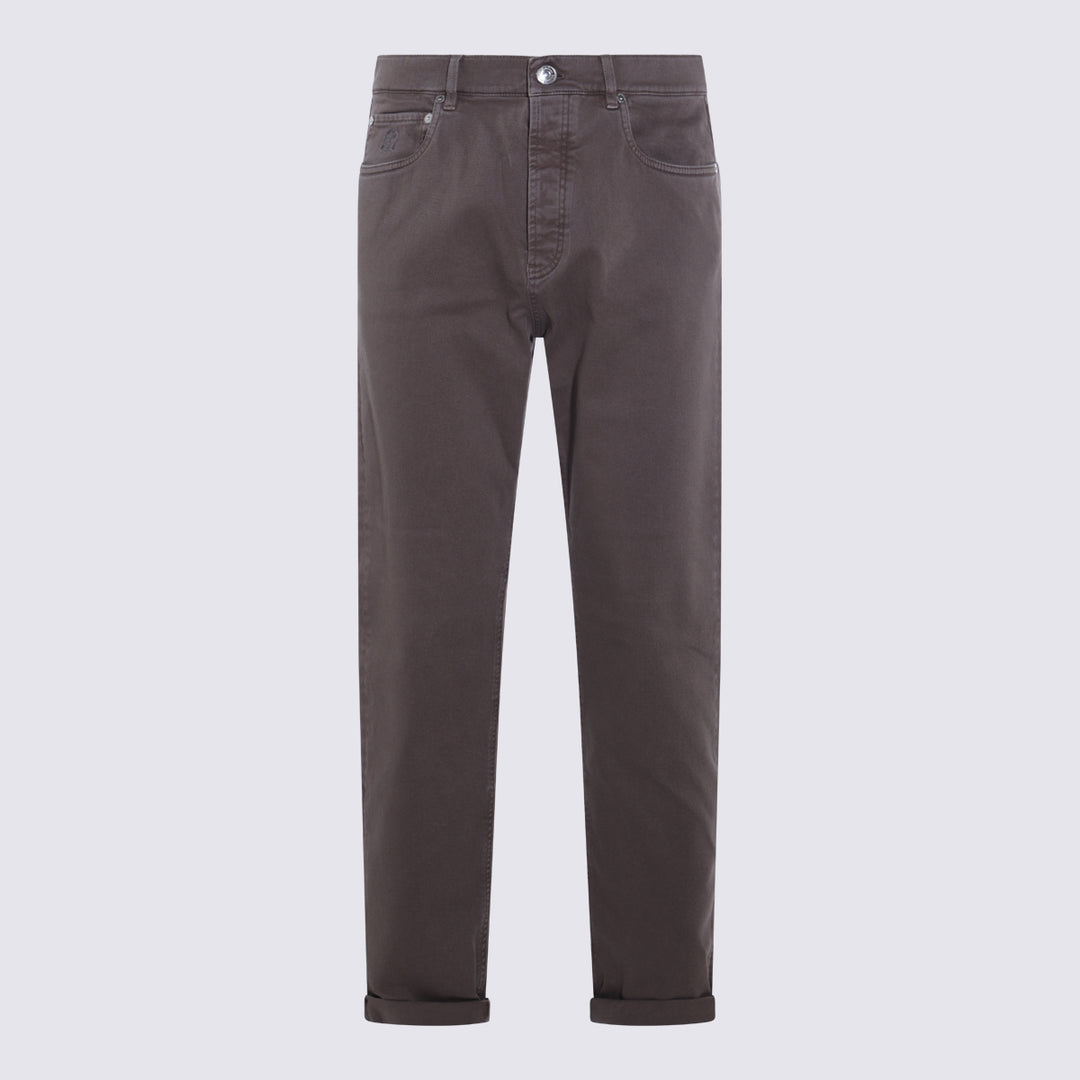 Brunello Cucinelli Trousers - Brown | eede7596748ec6fcc4038fdac45721075e2dac69