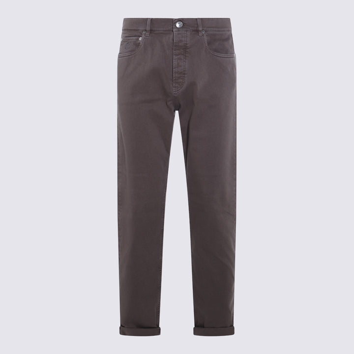 Brunello Cucinelli Trousers - Brown | eede7596748ec6fcc4038fdac45721075e2dac69