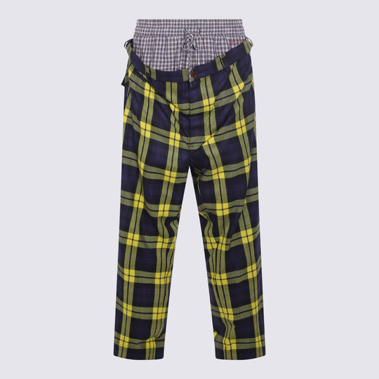 Trousers Navy/Yellow