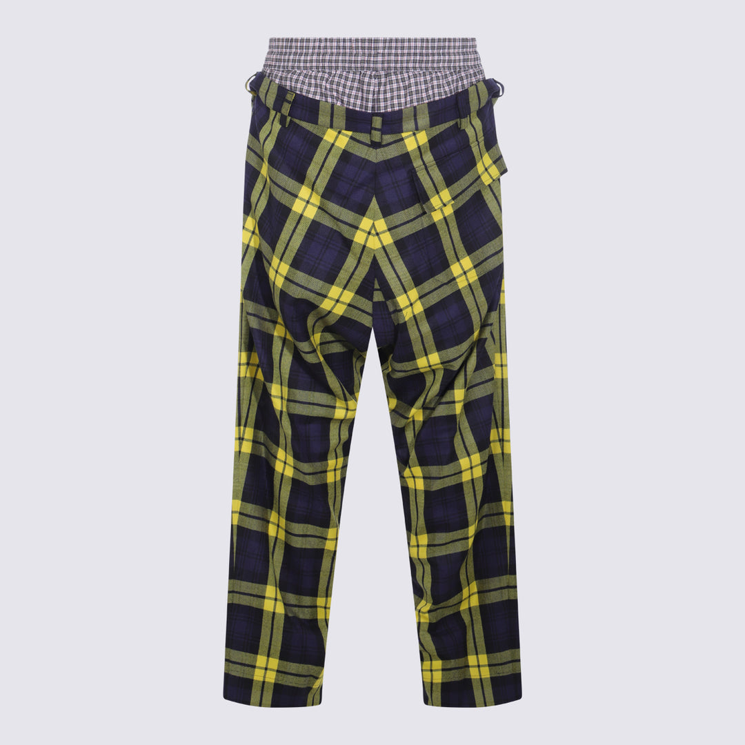 Vivienne Westwood Trousers - NAVY/YELLOW | 737ab0ca9898628cca3ff44b55da1afbc6068813