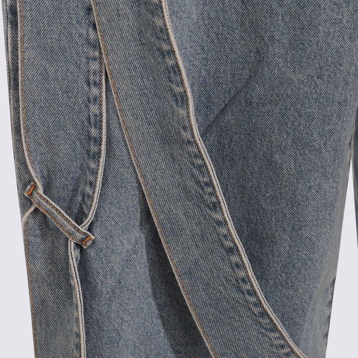 The Attico Jeans - Blue and green | a7fb96becb513c4908edba3f25554bfc4ed533e8